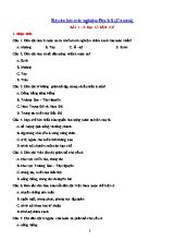Bộ câu hỏi trắc nghiệm Địa lí 9 (Cả năm)